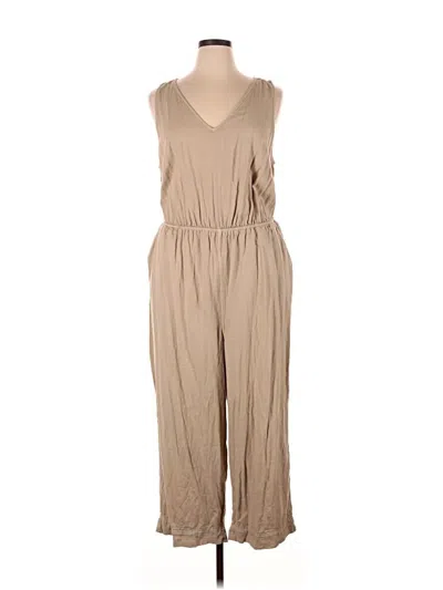 Pre-owned Universal Thread Jumpsuit In Tan