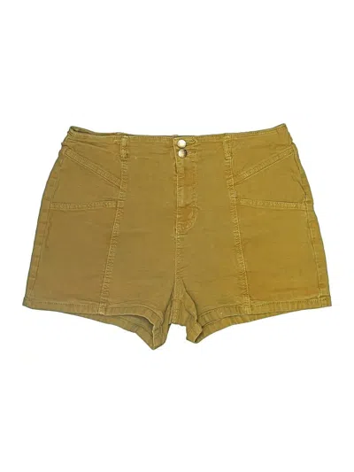 Pre-owned Universal Thread Khaki Shorts In Yellow