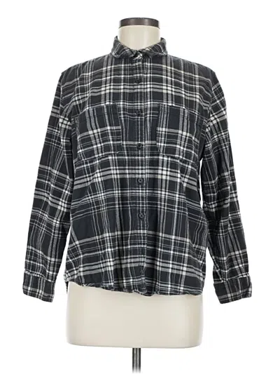 Pre-owned Universal Thread Long Sleeve Blouse In Black