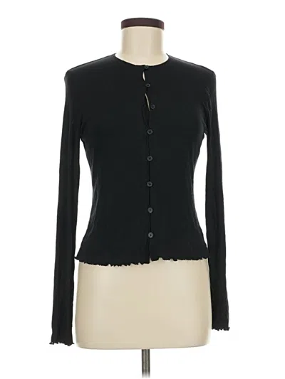 Pre-owned Universal Thread Long Sleeve Blouse In Black