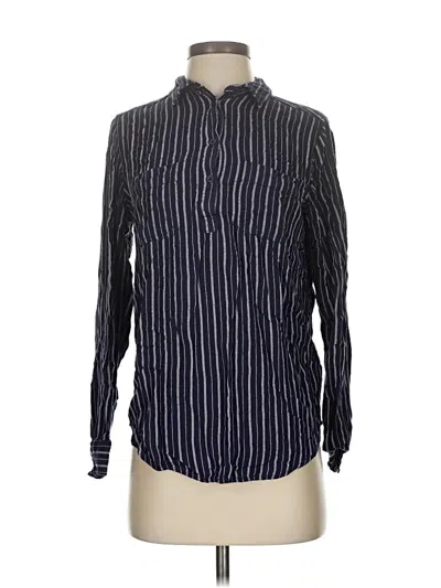 Pre-owned Universal Thread Long Sleeve Blouse In Blue
