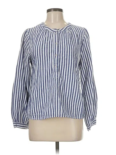 Pre-owned Universal Thread Long Sleeve Blouse In Blue