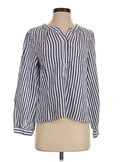 Pre-owned Universal Thread Long Sleeve Blouse In Blue