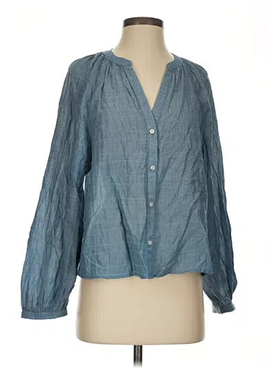 Universal Thread Long Sleeve Blouse In Blue