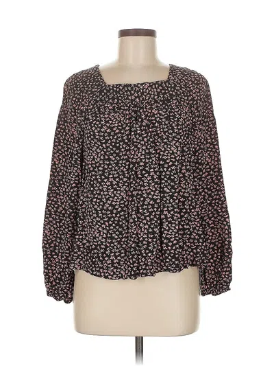 Pre-owned Universal Thread Long Sleeve Blouse In Brown