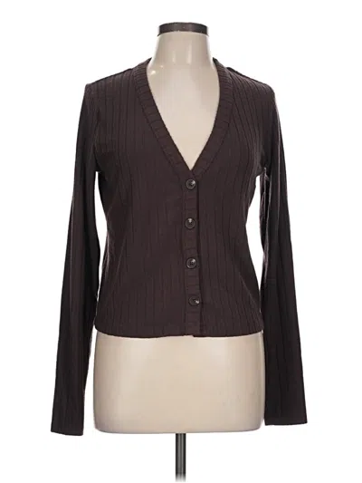 Pre-owned Universal Thread Long Sleeve Blouse In Brown