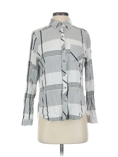 Pre-owned Universal Thread Long Sleeve Blouse In Gray