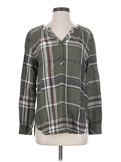 Pre-owned Universal Thread Long Sleeve Blouse In Gray