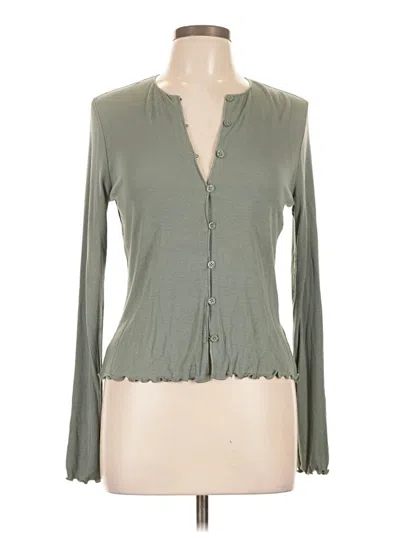 Pre-owned Universal Thread Long Sleeve Blouse In Green