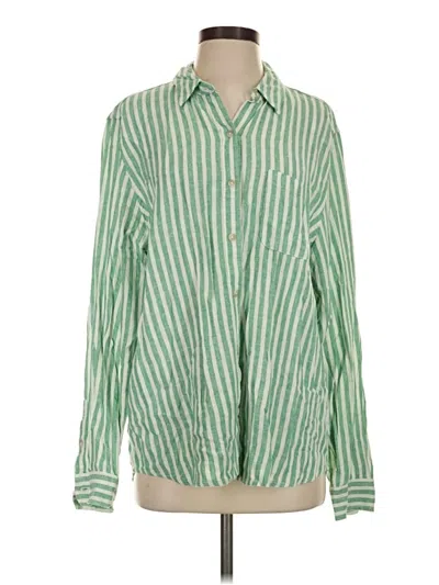 Pre-owned Universal Thread Long Sleeve Blouse In Green
