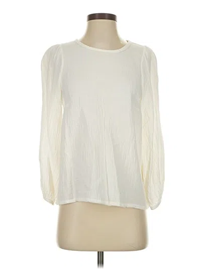 Pre-owned Universal Thread Long Sleeve Blouse In Ivory