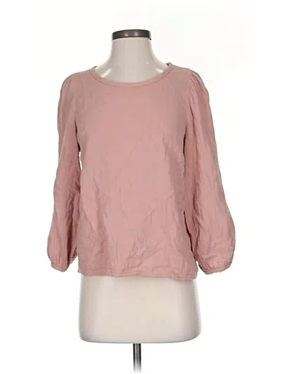 Pre-owned Universal Thread Long Sleeve Blouse In Pink