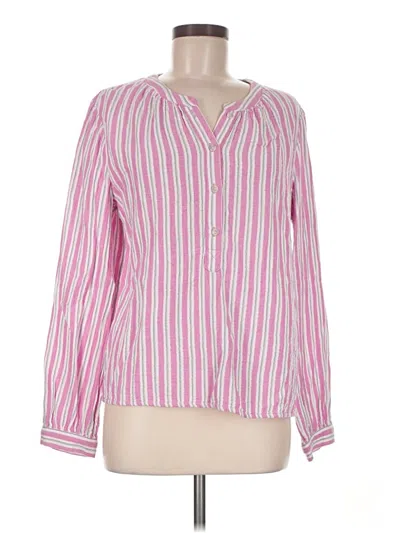Pre-owned Universal Thread Long Sleeve Blouse In Pink
