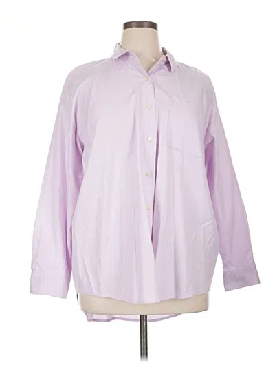 Pre-owned Universal Thread Long Sleeve Blouse In Purple