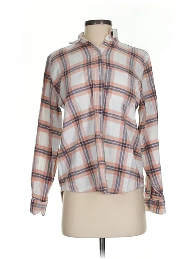 Pre-owned Universal Thread Long Sleeve Blouse In Silver