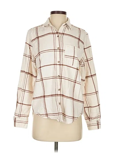 Pre-owned Universal Thread Long Sleeve Blouse In White