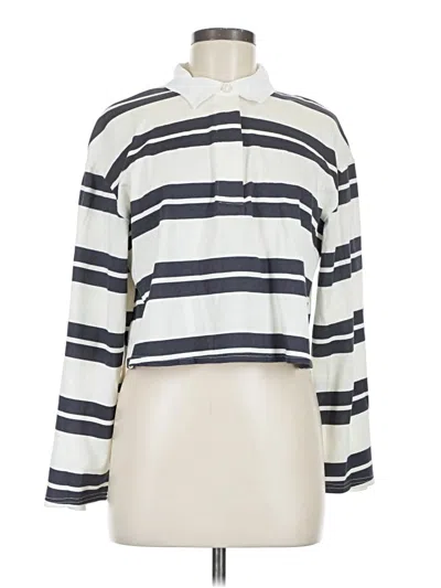 Pre-owned Universal Thread Long Sleeve Blouse In White