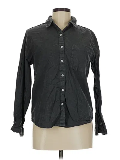 Pre-owned Universal Thread Long Sleeve Button Down Shirt In Black