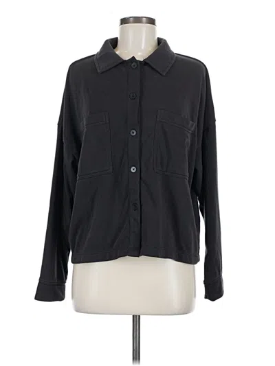Pre-owned Universal Thread Long Sleeve Button Down Shirt In Black