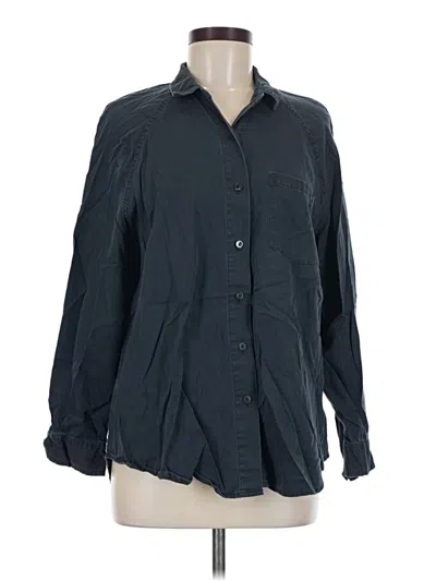 Pre-owned Universal Thread Long Sleeve Button Down Shirt In Black