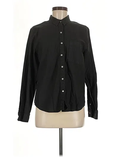 Pre-owned Universal Thread Long Sleeve Button Down Shirt In Black