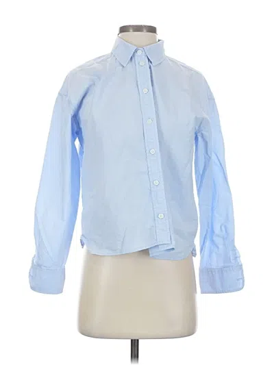 Pre-owned Universal Thread Long Sleeve Button Down Shirt In Blue