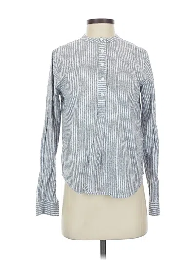 Pre-owned Universal Thread Long Sleeve Button Down Shirt In Blue