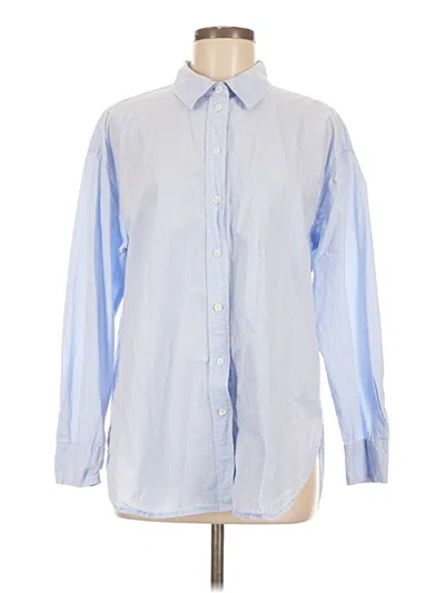 Pre-owned Universal Thread Long Sleeve Button Down Shirt In Blue