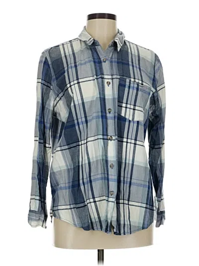 Pre-owned Universal Thread Long Sleeve Button Down Shirt In Blue