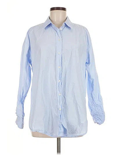 Pre-owned Universal Thread Long Sleeve Button Down Shirt In Blue