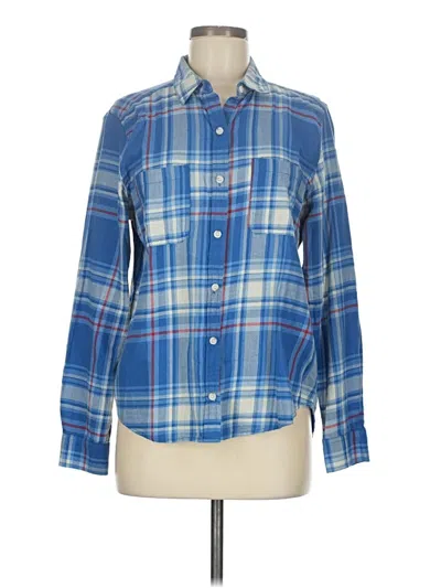 Pre-owned Universal Thread Long Sleeve Button Down Shirt In Blue
