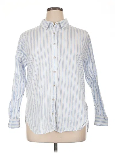 Pre-owned Universal Thread Long Sleeve Button Down Shirt In Blue