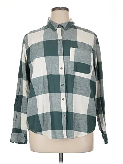 Universal Thread Long Sleeve Button Down Shirt In Blue