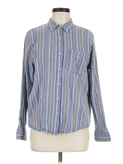 Pre-owned Universal Thread Long Sleeve Button Down Shirt In Blue