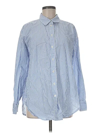 Pre-owned Universal Thread Long Sleeve Button Down Shirt In Blue