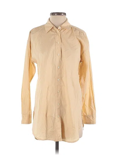 Pre-owned Universal Thread Long Sleeve Button Down Shirt In Brown