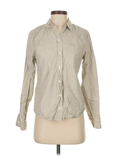 Pre-owned Universal Thread Long Sleeve Button Down Shirt In Brown