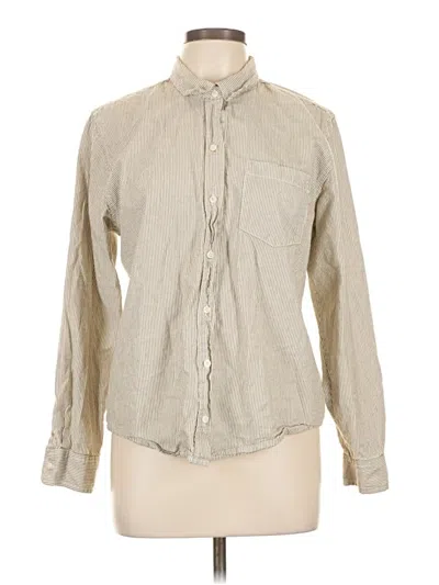 Pre-owned Universal Thread Long Sleeve Button Down Shirt In Brown