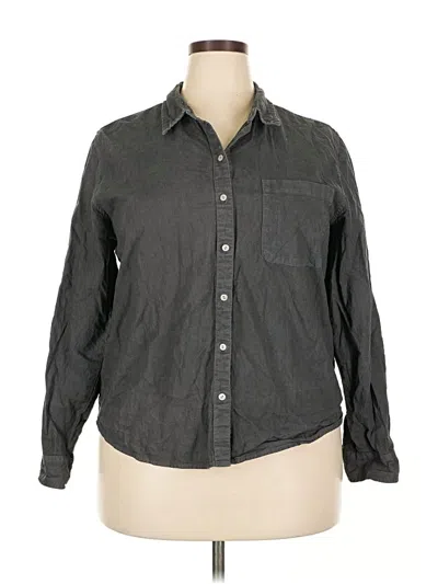 Pre-owned Universal Thread Long Sleeve Button Down Shirt In Gray