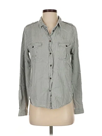 Pre-owned Universal Thread Long Sleeve Button Down Shirt In Gray