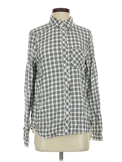 Pre-owned Universal Thread Long Sleeve Button Down Shirt In Gray