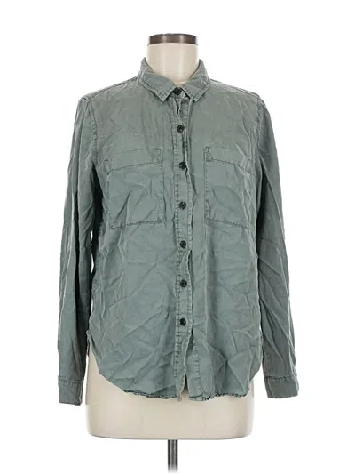 Pre-owned Universal Thread Long Sleeve Button Down Shirt In Gray