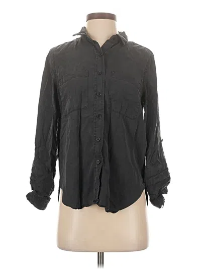 Pre-owned Universal Thread Long Sleeve Button Down Shirt In Gray