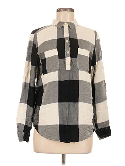 Pre-owned Universal Thread Long Sleeve Button Down Shirt In Gray