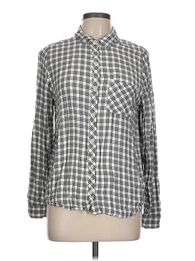 Pre-owned Universal Thread Long Sleeve Button Down Shirt In Gray