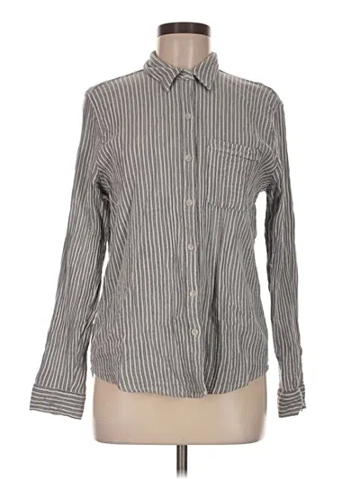 Pre-owned Universal Thread Long Sleeve Button Down Shirt In Gray