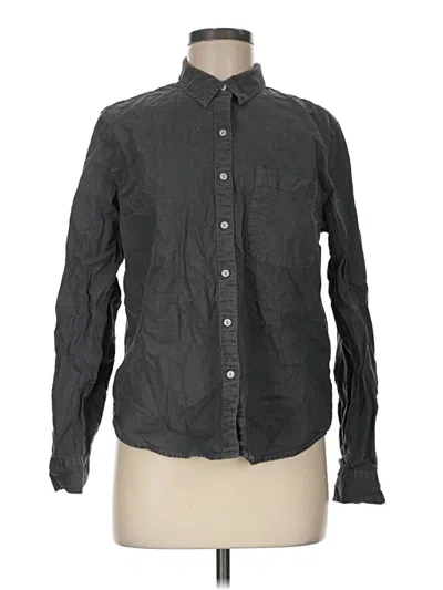 Pre-owned Universal Thread Long Sleeve Button Down Shirt In Gray