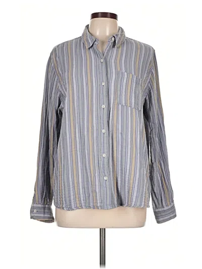 Pre-owned Universal Thread Long Sleeve Button Down Shirt In Gray