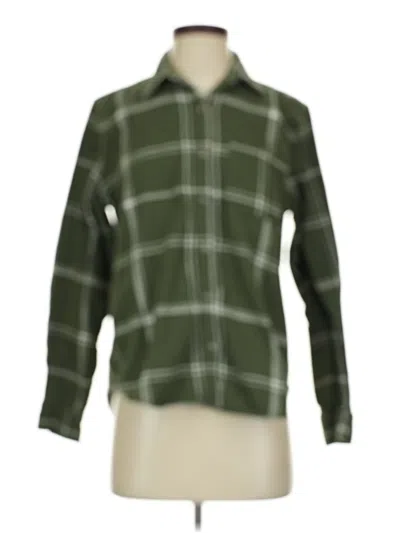 Pre-owned Universal Thread Long Sleeve Button Down Shirt In Green