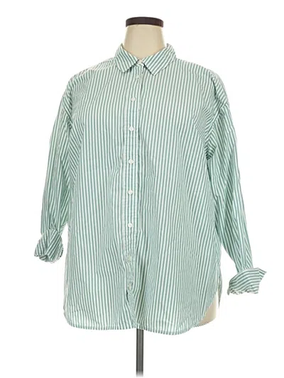 Universal Thread Long Sleeve Button Down Shirt In Green